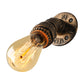 Frendorf | 1 Licht Wandverlichting Landhuisstijl Open Bulb IJzeren Mini Wandmontageverlichting met Waterpijp in Brons