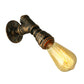 Frendorf | 1 Licht Wandverlichting Landhuisstijl Open Bulb IJzeren Mini Wandmontageverlichting met Waterpijp in Brons