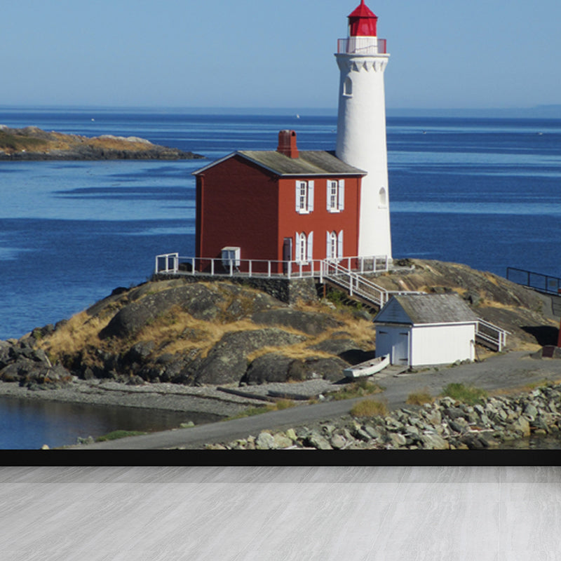 Großes Grand Lighthouse Wandbild Tapete Dekorative Küsten Mädchen Schlafzimmer Wanddekor