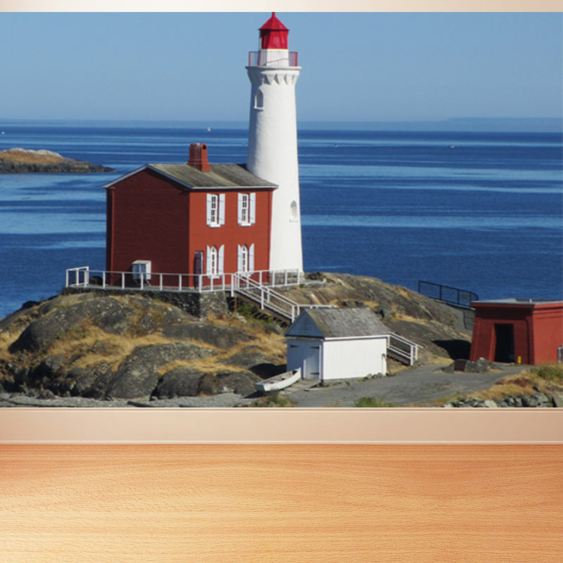 Großes Grand Lighthouse Wandbild Tapete Dekorative Küsten Mädchen Schlafzimmer Wand Dekoration