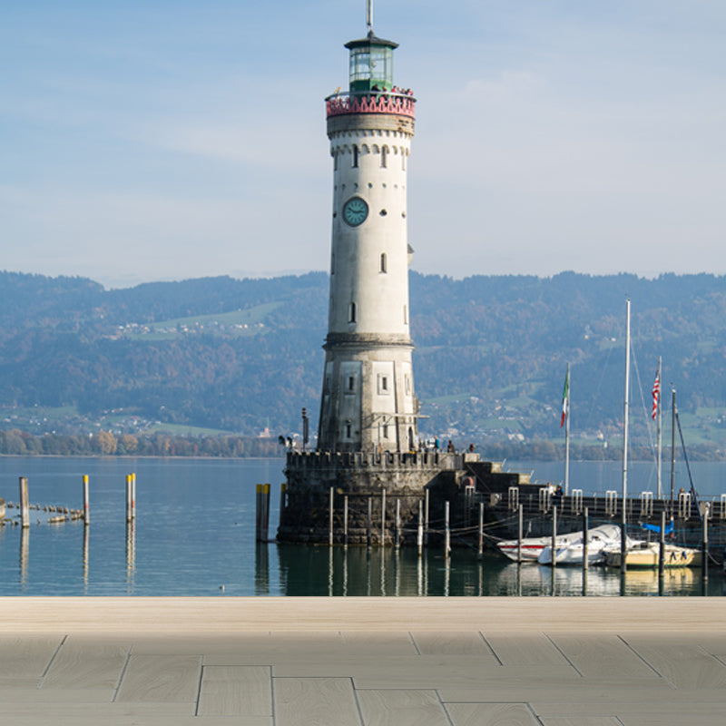 Großes Grand Lighthouse Wandbild Tapete Dekorative Küsten Mädchen Schlafzimmer Wand Dekoration