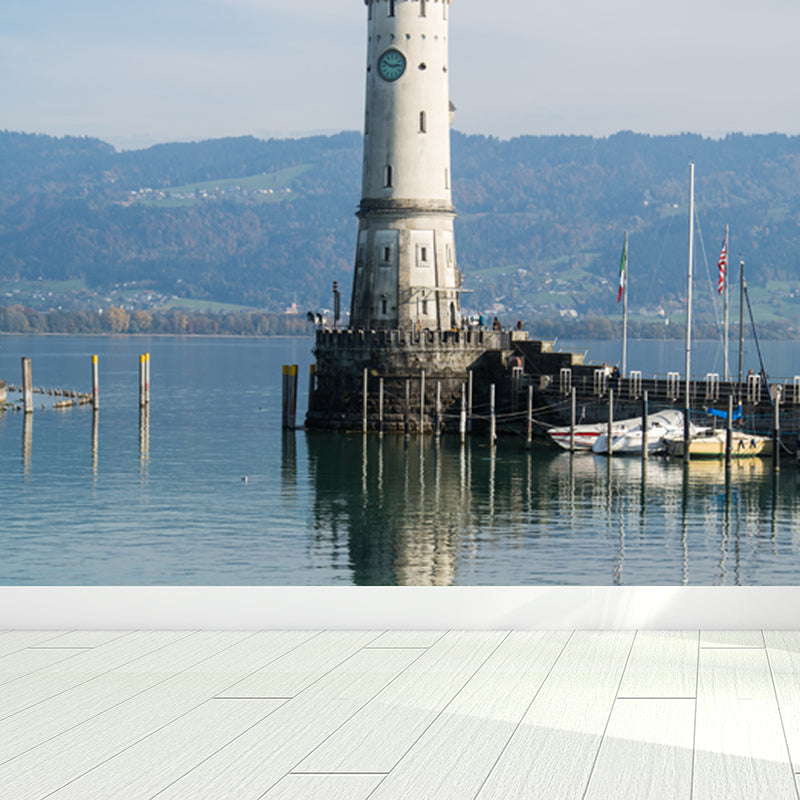 Großes Grand Lighthouse Wandbild Tapete Dekorative Küsten Mädchen Schlafzimmer Wand Dekoration