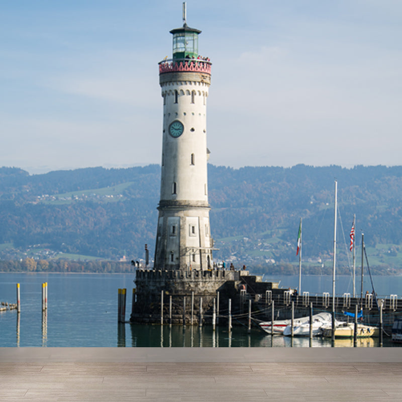 Großes Grand Lighthouse Wandbild Tapete Dekorative Küsten Mädchen Schlafzimmer Wand Dekoration