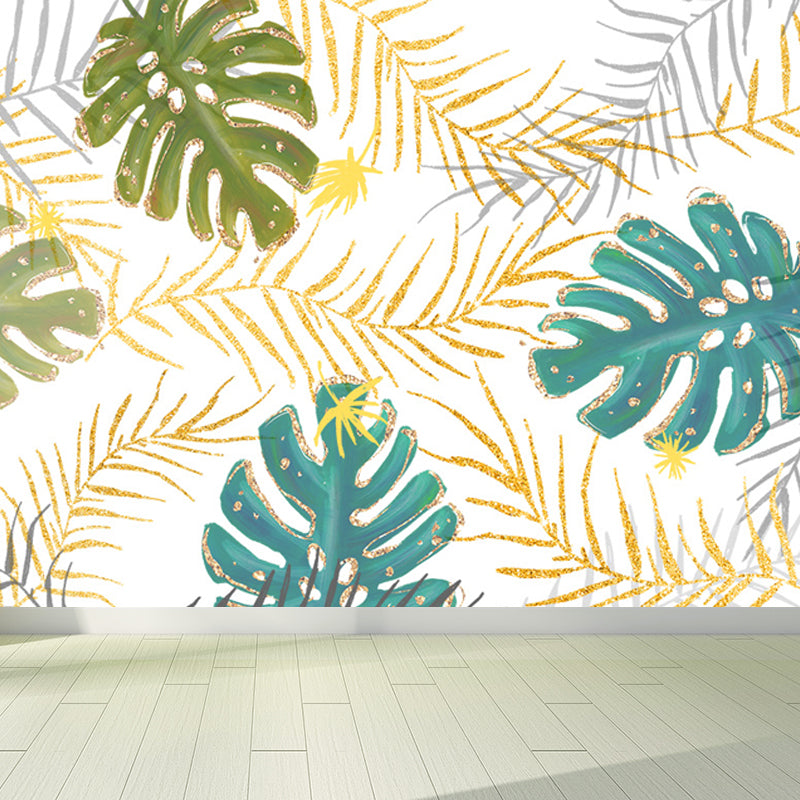 Frendorf | Waterdichte Bladeren Muurdecoratie Tropisch Non-Woven Wanddecor, Op Maat Beschikbaar