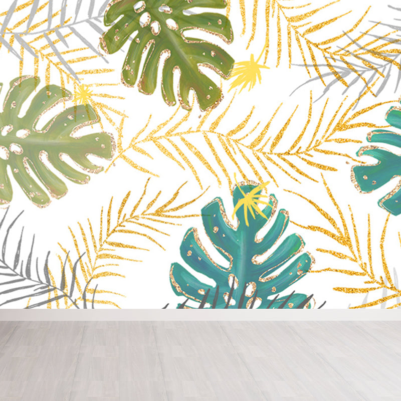Frendorf | Waterdichte Bladeren Muurdecoratie Tropisch Non-Woven Wanddecor, Op Maat Beschikbaar