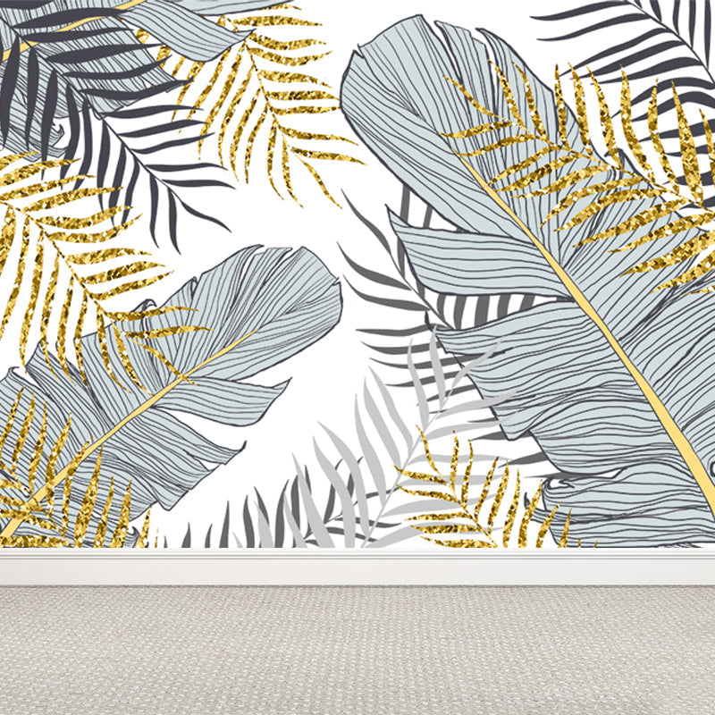 Frendorf | Waterdichte Bladeren Muurdecoratie Tropisch Non-Woven Wanddecor, Op Maat Beschikbaar