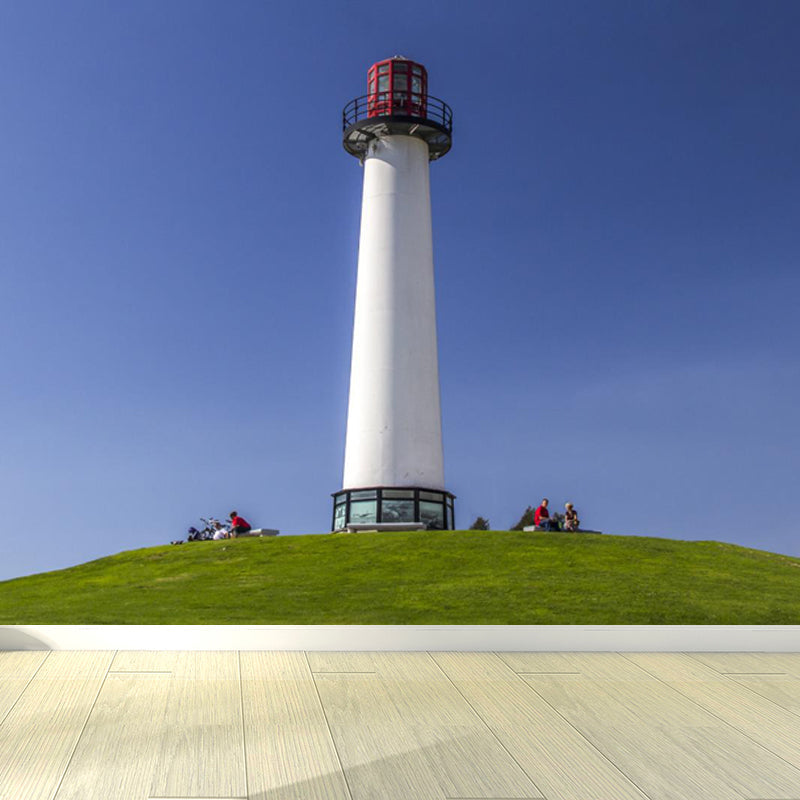 Blaues Beacon-Szenen-Wandbildtapete zur Dekoration Küsten-Wohnzimmer-Wandverkleidung