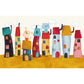 Illustrationsstil Charakter Wandtapete Riesenwandbehang für das Kinderzimmer, maßgeschneidert