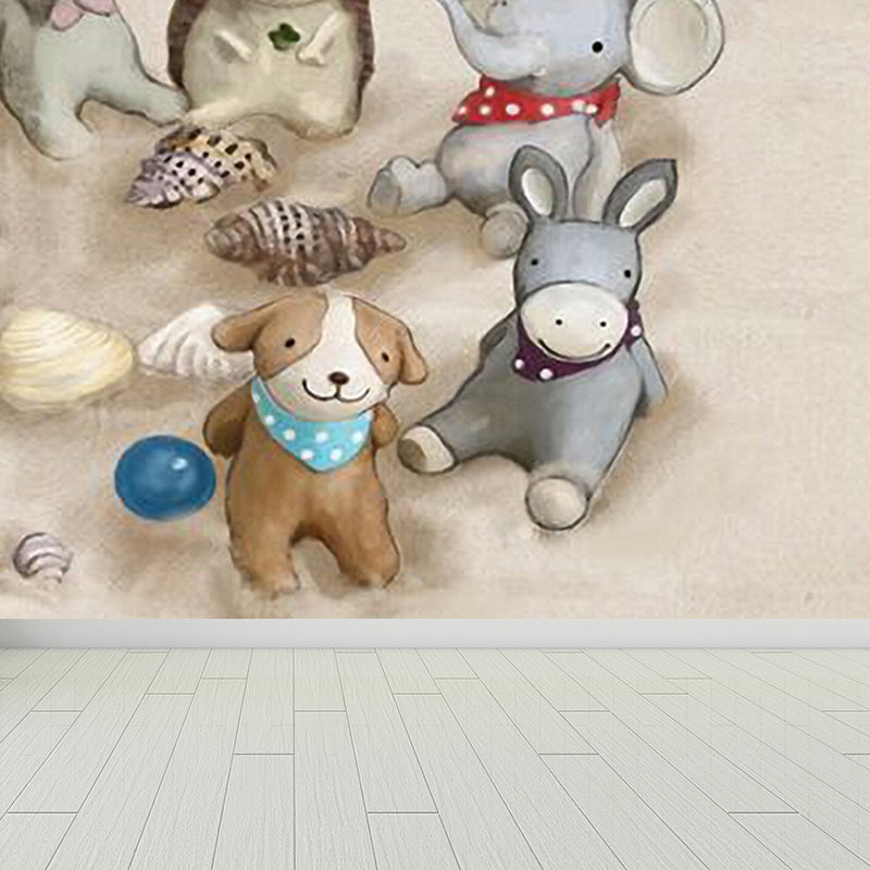 Illustrationsstil Charakter Wandtapete Riesenwandbehang für das Kinderzimmer, maßgeschneidert
