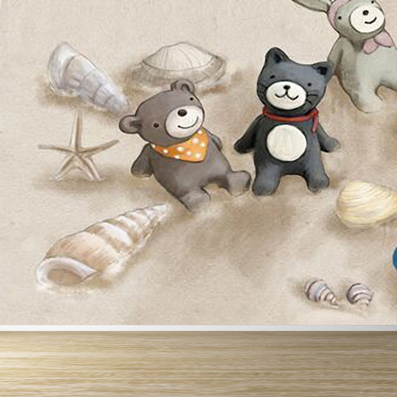 Illustrationsstil Charakter Wandtapete Riesenwandbehang für das Kinderzimmer, maßgeschneidert