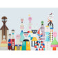 Illustrationsstil Charakter Wandtapete Riesenwandbehang für das Kinderzimmer, maßgeschneidert