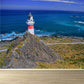 Extra Large Lighthouse Wandgemälde Blau Vliesstoff Wandverkleidung für das Schlafzimmer, Maßanfertigung