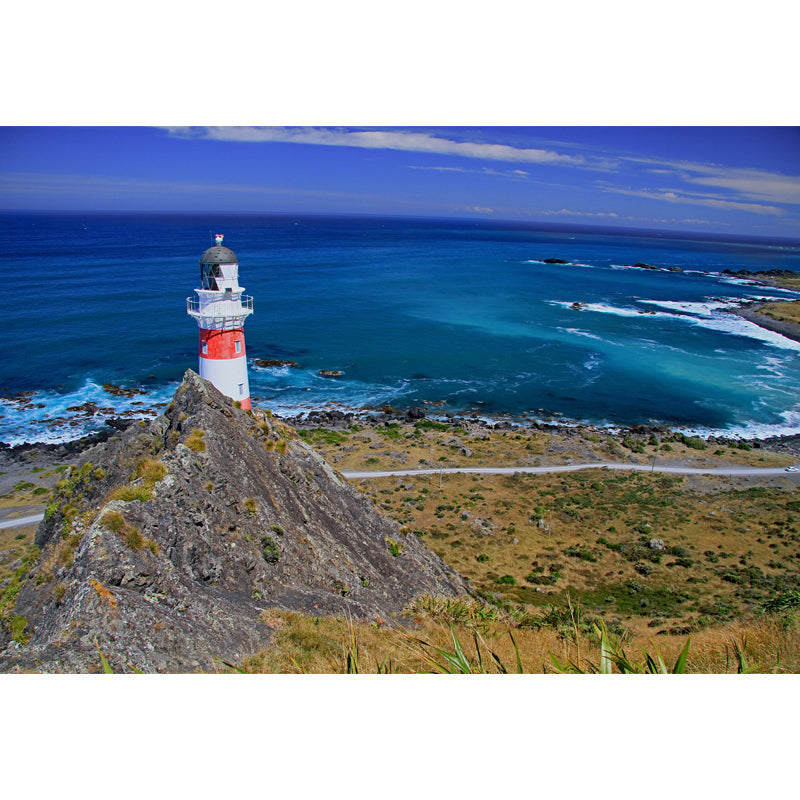 Extra Large Lighthouse Wandgemälde Blau Vliesstoff Wandverkleidung für das Schlafzimmer, Maßanfertigung