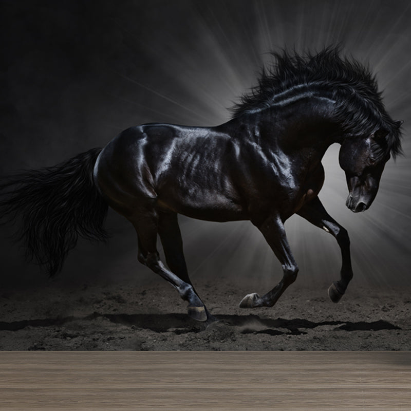 Whole Smart Steed Wandtapete für Wanddekoration Modernes Jungenzimmer Wandkunst