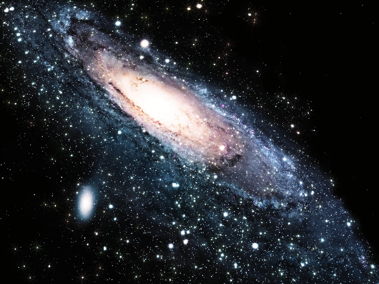 Frendorf | Nacht Himmel Sternbilder Wandtattoo Moderne Vliesstruktur Wandbekleidung in Blau