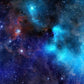 Frendorf | Nacht Himmel Sternbilder Wandtattoo Moderne Vliesstruktur Wandbekleidung in Blau