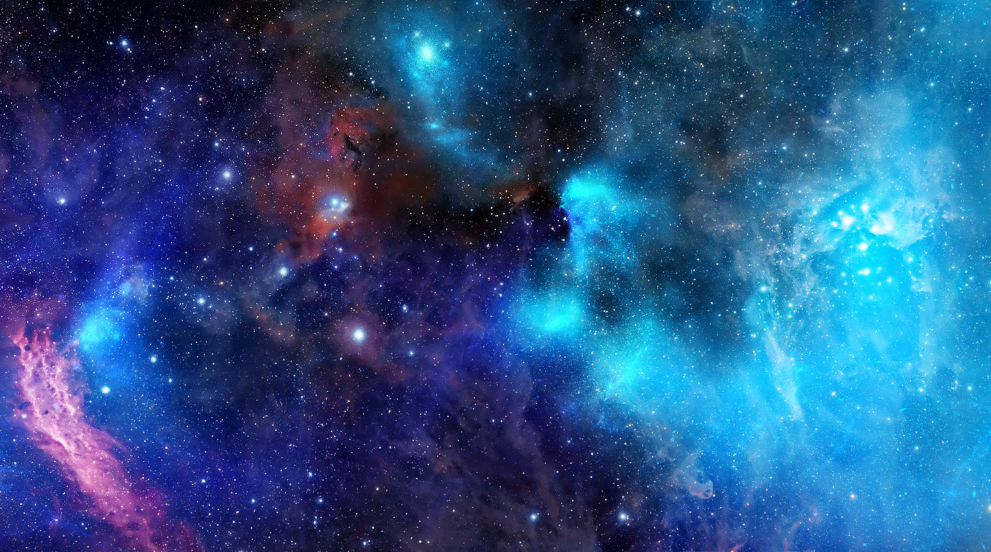 Frendorf | Nacht Himmel Sternbilder Wandtattoo Moderne Vliesstruktur Wandbekleidung in Blau