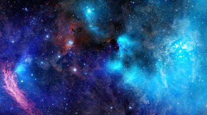 Frendorf | Nacht Himmel Sternbilder Wandtattoo Moderne Vliesstruktur Wandbekleidung in Blau