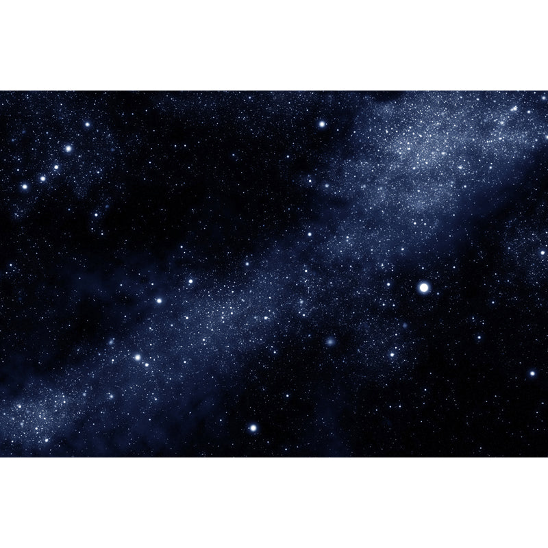 Frendorf | Nacht Himmel Sternbilder Wandtattoo Moderne Vliesstruktur Wandbekleidung in Blau