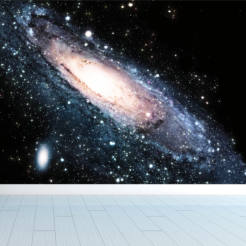 Frendorf | Nacht Himmel Sternbilder Wandtattoo Moderne Vliesstruktur Wandbekleidung in Blau