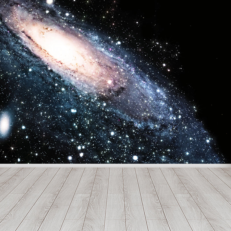 Frendorf | Nacht Himmel Sternbilder Wandtattoo Moderne Vliesstruktur Wandbekleidung in Blau