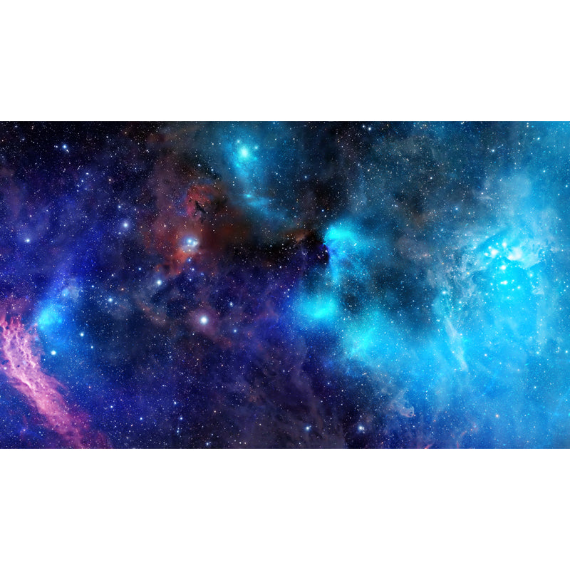 Frendorf | Nacht Himmel Sternbilder Wandtattoo Moderne Vliesstruktur Wandbekleidung in Blau