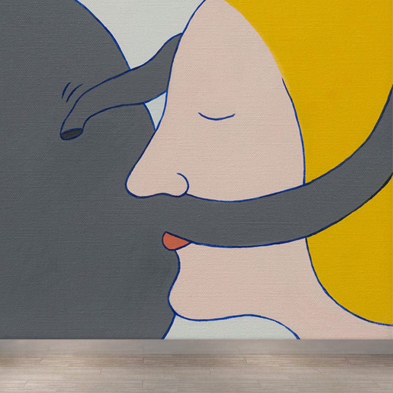 Frendorf | Nieuwe Figuratieve Weergave Muurbehang Hedendaagse Kunst Non-Woven Stof Wandbekleding