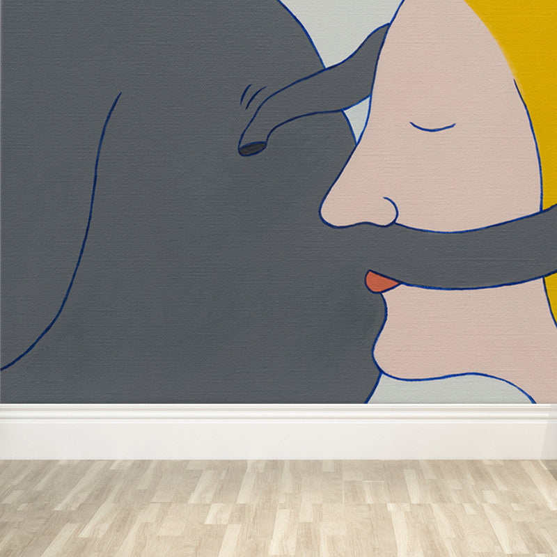 Frendorf | Nieuwe Figuratieve Weergave Muurbehang Hedendaagse Kunst Non-Woven Stof Wandbekleding