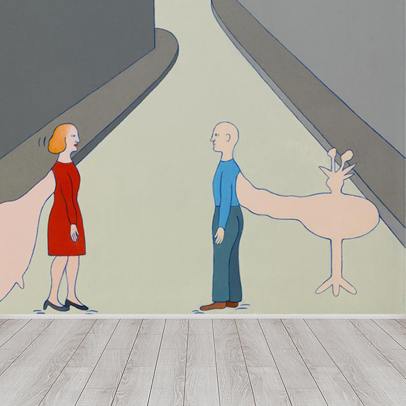 Frendorf | Nieuwe Figuratieve Weergave Muurbehang Hedendaagse Kunst Non-Woven Stof Wandbekleding