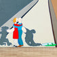 Frendorf | Nieuwe Figuratieve Weergave Muurbehang Hedendaagse Kunst Non-Woven Stof Wandbekleding