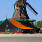 Ganzes Windmühlenblick Wandmural Tapete für Wanddekor zeitgenössisches Mädchenzimmer Wandkunst
