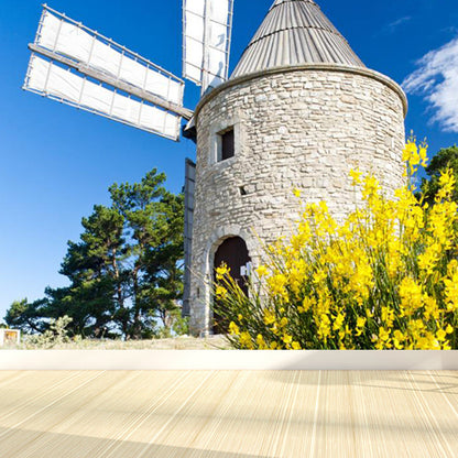 Ganzes Windmühlenblick Wandmural Tapete für Wanddekor zeitgenössisches Mädchenzimmer Wandkunst