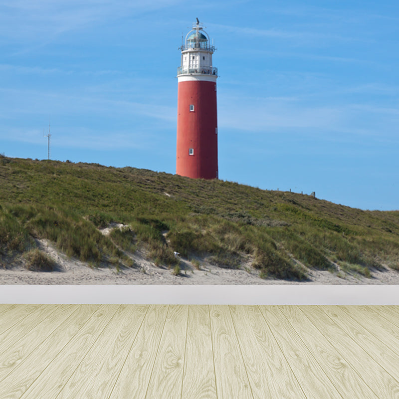 Ganzes Leuchtturm-Szenen-Wandgemälde für Wanddekoration Küsten-Mädchenzimmer Wandkunst