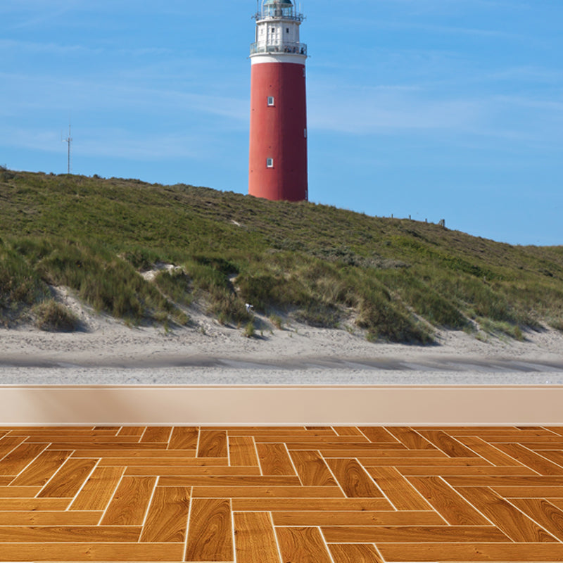 Ganzes Leuchtturm-Szenen-Wandgemälde für Wanddekoration Küsten-Mädchenzimmer Wandkunst