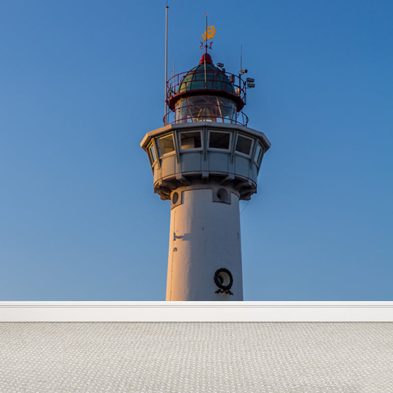 Ganzes Leuchtturm-Szenen-Wandgemälde für Wanddekoration Küsten-Mädchenzimmer Wandkunst