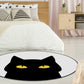 Grau Kinderzimmer Teppich Kinder Tier Katze Lustige Ausdruck Muster Teppich Polyester Fleckenresistenter Teppich
