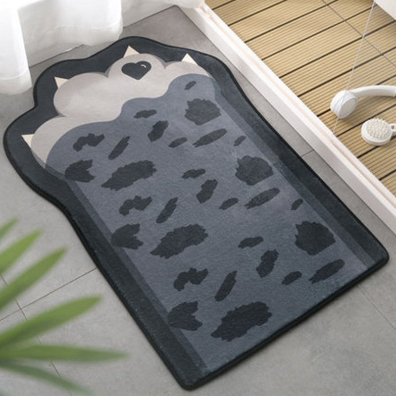 Frendorf | Kinderslaapkamer Ongelijke Tapijt in Roze en Paarse Dierenpoot Strikprint Tapijt Polyester Antislip Achtergrond Tapijt