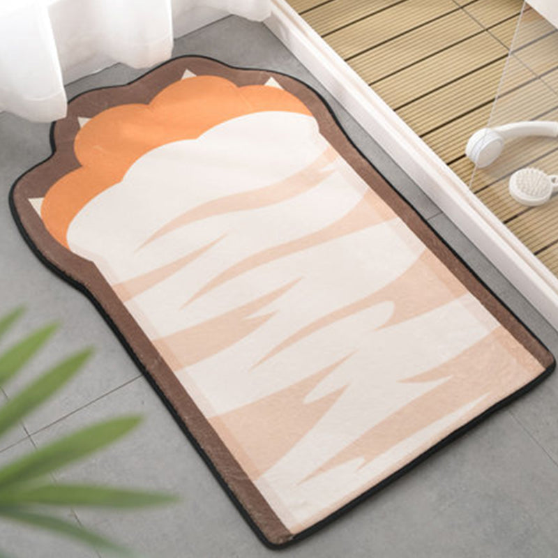 Frendorf | Kinderslaapkamer Ongelijke Tapijt in Roze en Paarse Dierenpoot Strikprint Tapijt Polyester Antislip Achtergrond Tapijt