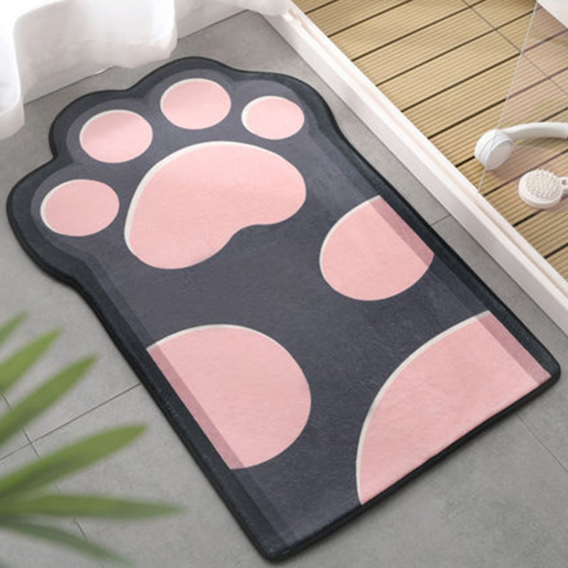Frendorf | Kinderslaapkamer Ongelijke Tapijt in Roze en Paarse Dierenpoot Strikprint Tapijt Polyester Antislip Achtergrond Tapijt