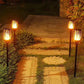 Frendorf | SolarFlare LED Gartenfackel | Solarbetriebene Flammenlampe für Außenbereich | Wetterfeste Dekoration für Garten & Terrasse