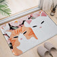 Frendorf | Kinderen Kinderkamer Tapijt in Roze en Geel Dieren Katten Bloem Motief Tapijt Polyester Antislip Rug Area Tapijt