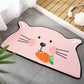 Frendorf | Kinderen Kinderkamer Onregelmatige Vloerkleed in Roze en Oranje Dieren Tijger Leeuw Konijn Print Vloerkleed Polyester Vlekbestendige Area Vloerkleed