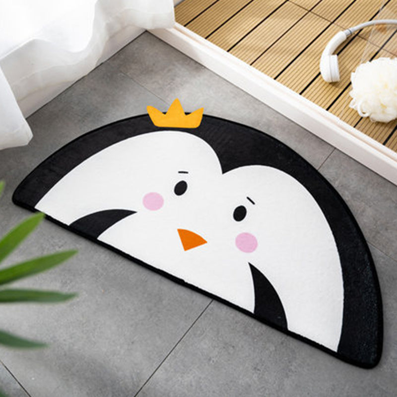 Frendorf | Kinderen Kinderkamer Onregelmatige Vloerkleed in Roze en Oranje Dieren Tijger Leeuw Konijn Print Vloerkleed Polyester Vlekbestendige Area Vloerkleed