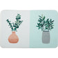 Frendorf | Groen en roze kinderkamer tapijt Kids Botanical Leaf Potted Plants patroon vloerkleed polyester huisdiervriendelijk tapijt