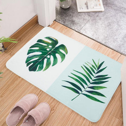 Frendorf | Groen en roze kinderkamer tapijt Kids Botanical Leaf Potted Plants patroon vloerkleed polyester huisdiervriendelijk tapijt