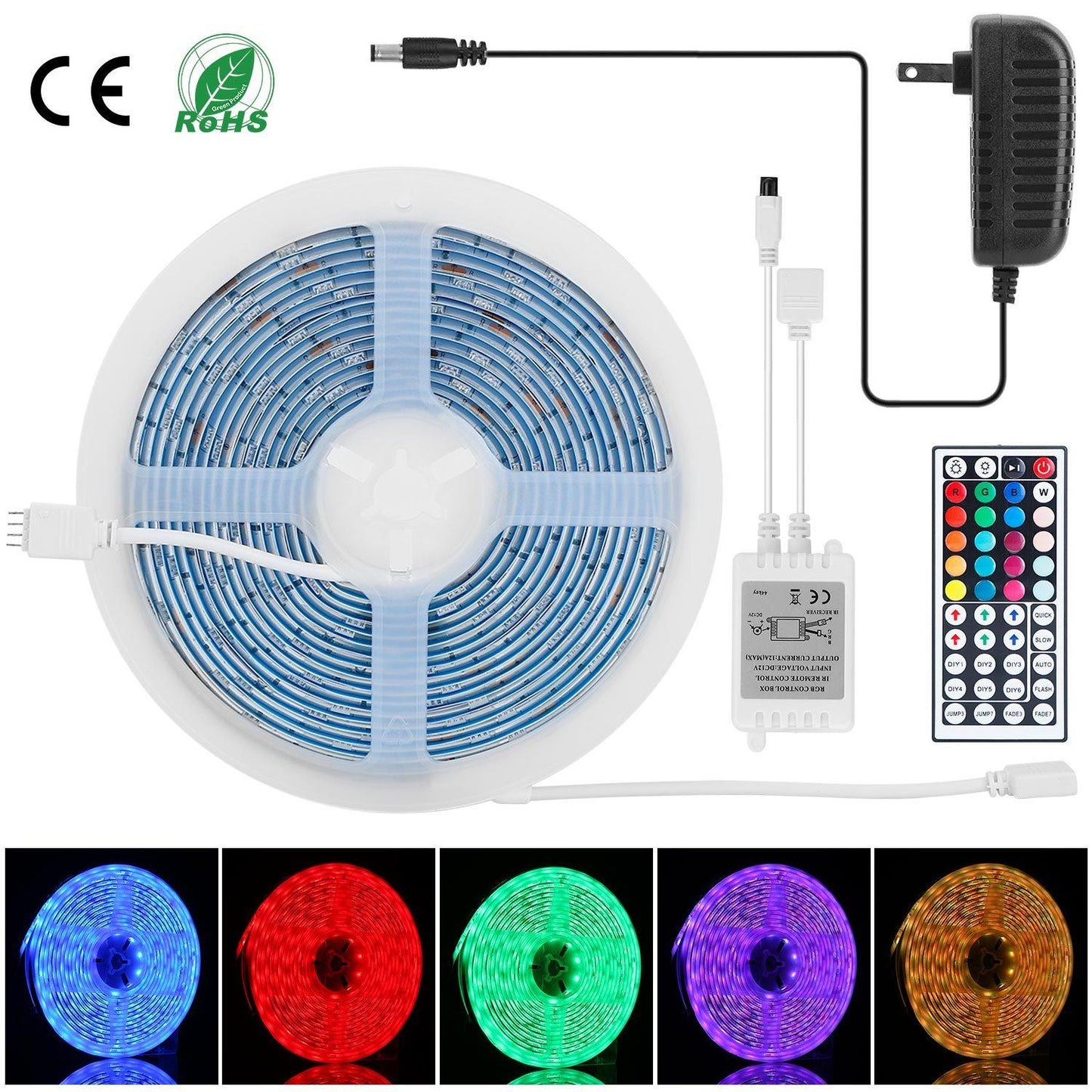 Frendorf | 16,4 Fuß 150 LEDs RGB Farbwechselnde Lampe