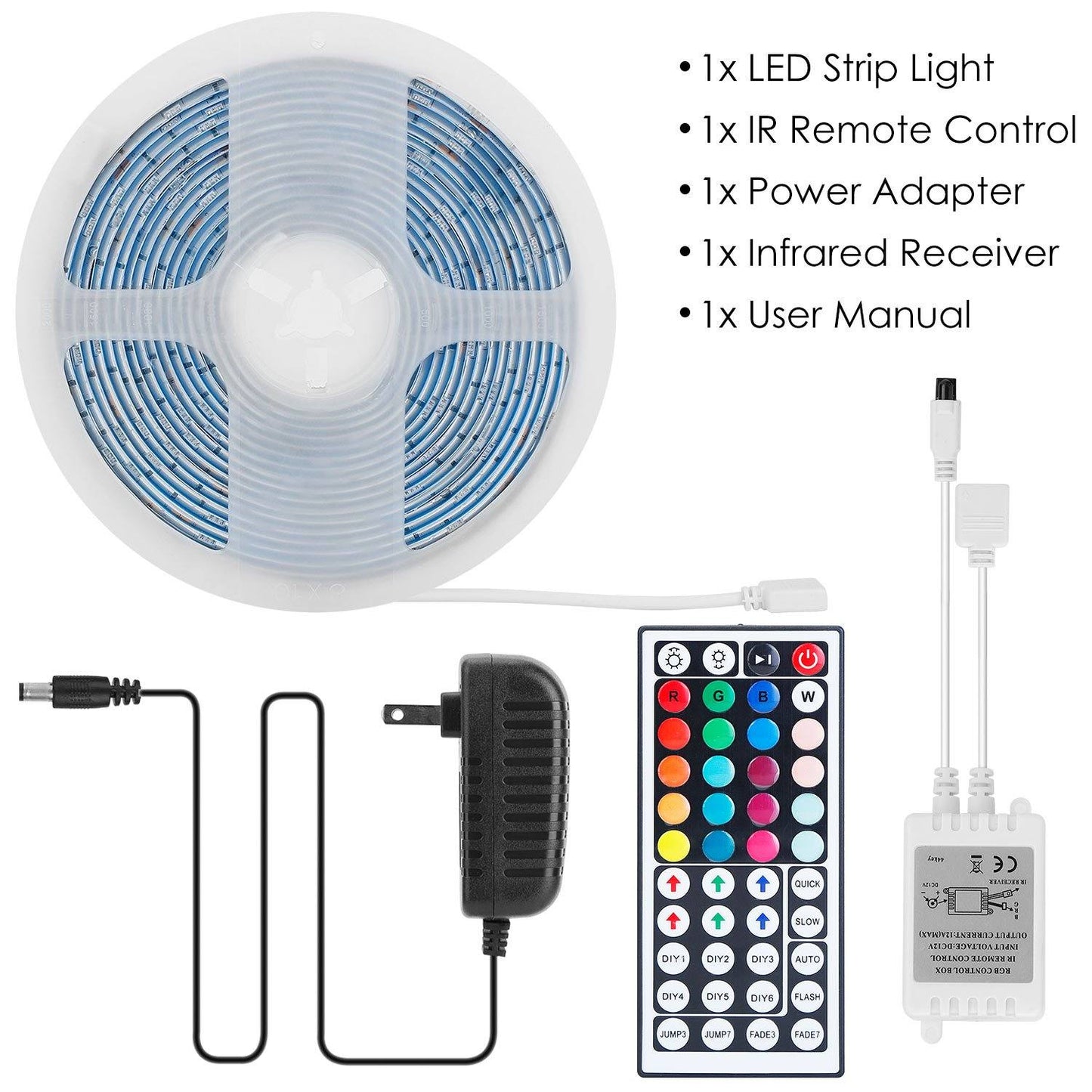 Frendorf | 16,4 Fuß 150 LEDs RGB Farbwechselnde Lampe