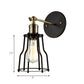 Frendorf | 1 Glühbirne Eisen Wand Sconce Beleuchtung Bauernhaus Messing/gealterte Messing Käfig Schirm Esszimmer Verstellbare Wandbeleuchtung