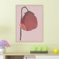 Frendorf | Nordic Blossom Wandkunst Leinwand Texturiertes rotes Gemälde für das Wohnzimmer (Mehrere Größenoptionen)