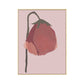 Frendorf | Nordic Blossom Wandkunst Leinwand Texturiertes rotes Gemälde für das Wohnzimmer (Mehrere Größenoptionen)